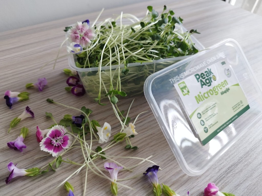 Peak Agro 100g microgreen pack from Peak Agro Lanka Sri Lanka